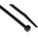 RS PRO Cable Tie, 190mm x 4.8 mm, Black Nylon, Pk-1000