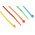 RS PRO Cable Tie, 100mm x 2.5 mm, Assorted Nylon, Pk-250