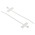 RS PRO Cable Tie, 100mm x 2.5 mm, White Nylon, Pk-100