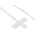 RS PRO Cable Tie, 100mm x 2.5 mm, White Nylon, Pk-100