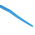RS PRO Cable Tie, 200mm x 3.6 mm, Blue Nylon, Pk-100