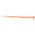 RS PRO Cable Tie, 203mm x 3.6 mm, Orange Nylon, Pk-100