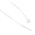 RS PRO Cable Tie, 143mm x 1.8 mm, White Nylon, Pk-1000