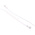 RS PRO Cable Tie, Screw Mount, 171.5mm x 3.7 mm, Natural Nylon, Pk-100
