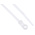 RS PRO Cable Tie, Screw Mount, 221.3mm x 4.2 mm, Natural Nylon, Pk-100