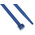 RS PRO Cable Tie, Metal Detectable, 380mm x 7.6 mm, Blue Metal Detectable, Pk-100