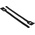 RS PRO Cable Tie, Hook and Loop, 225mm x 25 mm, Black Nylon