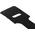RS PRO Cable Tie, Hook and Loop, 225mm x 25 mm, Black Nylon