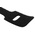 RS PRO Cable Tie, Hook and Loop, 225mm x 25 mm, Black Nylon
