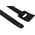 RS PRO Cable Tie, Hook and Loop, 225mm x 25 mm, Black Nylon