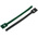 RS PRO Cable Tie, Hook and Loop, 225mm x 25 mm, Green Nylon