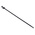 RS PRO Cable Tie, Releasable, 230mm x 5 mm, Black Polyester Coated Stainless Steel, Pk-100
