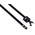 RS PRO Cable Tie, Releasable, 230mm x 5 mm, Black Polyester Coated Stainless Steel, Pk-100