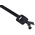 RS PRO Cable Tie, Releasable, 330mm x 5 mm, Black Polyester Coated Stainless Steel, Pk-100