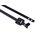 RS PRO Cable Tie, Releasable, 330mm x 5 mm, Black Polyester Coated Stainless Steel, Pk-100
