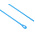 RS PRO Cable Tie, Releasable, 152.4mm x 2.4 mm, Blue Polypropylene, Pk-100