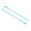 RS PRO Cable Tie, Releasable, 152.4mm x 2.4 mm, Blue Polypropylene, Pk-100