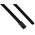 RS PRO Cable Tie, Roller Ball, 200mm x 4.6 mm, Black Polyester Coated Stainless Steel, Pk-100