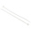 RS PRO Cable Tie, Sub Miniature, 71mm x 1.6 mm, White Nylon, Pk-100