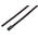 RS PRO Cable Tie, Roller Ball, 125mm x 4.6 mm, Black Polyester Coated Stainless Steel, Pk-100