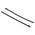 RS PRO Cable Tie, Roller Ball, 150mm x 4.6 mm, Black Polyester Coated Stainless Steel, Pk-100