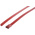 RS PRO Cable Tie, Roller Ball, 125mm x 4.6 mm, Red Polyester Coated Stainless Steel, Pk-100