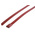 RS PRO Cable Tie, Roller Ball, 200mm x 7.9 mm, Red Polyester Coated Stainless Steel, Pk-100