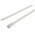 RS PRO Cable Tie, Roller Ball, 150mm x 4.6 mm, White Polyester Coated Stainless Steel, Pk-100