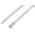 RS PRO Cable Tie, Roller Ball, 360mm x 4.6 mm, White Polyester Coated Stainless Steel, Pk-100