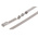 RS PRO Cable Tie, Zig Zag, 200mm x 7.9 mm, Metallic 316 Stainless Steel, Pk-100