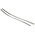 RS PRO Cable Tie, Roller Ball, 760mm x 12 mm, Metallic 316 Stainless Steel, Pk-100