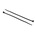 RS PRO Cable Tie, 142mm x 3.2 mm, Black Nylon, Pk-100