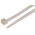 RS PRO Cable Tie, 385mm x 4.8 mm, Natural Nylon, Pk-100