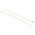 RS PRO Cable Tie, 100mm x 2.5 mm, Natural Nylon, Pk-100