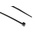 RS PRO Cable Tie, Heat Stabilised, 203mm x 2.5 mm, Black Nylon, Pk-100
