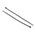 RS PRO Cable Tie, Heat Stabilised, 142mm x 2.5 mm, Black Nylon, Pk-100