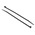 RS PRO Cable Tie, Heat Stabilised, 150mm x 3.6 mm, Black Nylon, Pk-100