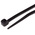 RS PRO Cable Tie, Heat Stabilised, 265mm x 3.6 mm, Black Nylon, Pk-100