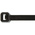 RS PRO Cable Tie, Heat Stabilised, 203mm x 4.6 mm, Black Nylon, Pk-100