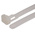 RS PRO Cable Tie, Releasable, 150mm x 7.6 mm, Natural Nylon, Pk-100