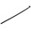 RS PRO Cable Tie, Releasable, 250mm x 7.6 mm, Black Nylon, Pk-100