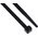 RS PRO Cable Tie, 300mm x 4.8 mm, Black Nylon, Pk-1000
