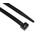 RS PRO Cable Tie, 380mm x 7.6 mm, Black Nylon, Pk-1000