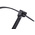 RS PRO Cable Tie, 610mm x 9 mm, Black Nylon, Pk-100