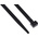 RS PRO Cable Tie, 340mm x 7.6 mm, Black Nylon, Pk-100