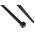 RS PRO Cable Tie, 250mm x 4.8 mm, Black Nylon, Pk-100