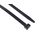 RS PRO Cable Tie, Flame Retardant, 480mm x 12.7 mm, Black Nylon, Pk-100