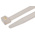 RS PRO Cable Tie, Flame Retardant, 280mm x 12.7 mm, Natural Nylon, Pk-100