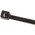 RS PRO Cable Tie, Flame Retardant, 100mm x 2.5 mm, Black Nylon, Pk-100