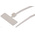 RS PRO Cable Tie, 111mm x 2.6 mm, Natural Nylon, Pk-100